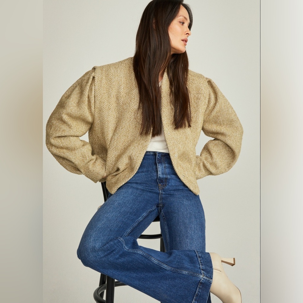 Second Female Cakile Jacket Herringbone Waist Coat Size XS
